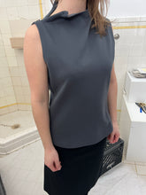 Load image into Gallery viewer, Late 1990s Mandarina Duck Contemporary Pullover Tank with Hidden Neck Zipper - Size XS