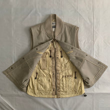 Load image into Gallery viewer, aw2000 Issey Miyake Beige X-Ray Cargo Vest - Size L