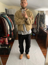 Load image into Gallery viewer, 1990s Armani Faded Yellow Paneled Hooded Work Jacket  - Size XL