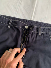 Load image into Gallery viewer, ss2007 Issey Miyake Faded Black Tactical Pants with Contrast Stitching - Size XL