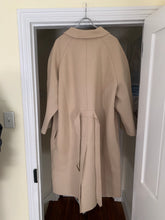 Load image into Gallery viewer, aw1995 Yohji Yamamoto Beige Raw Cut Wool Overcoat - Size OS