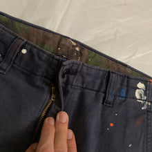 Load image into Gallery viewer, 2011 CDGH Navy Paint Splatter Pants - Size L