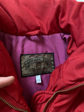 Load image into Gallery viewer, 1990s Armani Red High Neck Cropped Puffer Jacket - Size XS