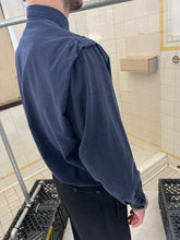 Load image into Gallery viewer, 1980s Marithe Francois Girbaud Navy Military Shirt with Shoulder Gathering Detail - Size S