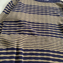 Load image into Gallery viewer, 1990s Armani Wavy Navy Cotton Jumper - Size XL