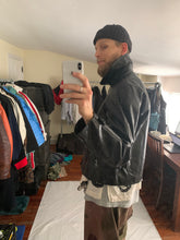 Load image into Gallery viewer, aw1997 Yohji Yamamoto Cropped Black Leather Jacket - Size OS