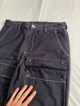 Load image into Gallery viewer, ss2007 Issey Miyake Faded Black Tactical Pants with Contrast Stitching - Size XL
