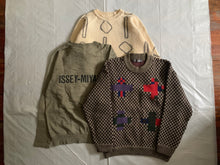 Load image into Gallery viewer, 1980s Issey Miyake Checkered Geometirc Intarsia Sweater - Size M