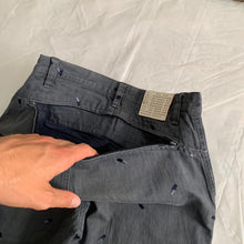 Load image into Gallery viewer, 2000s Lad Musician Gunmetal Modular Zip Offs with Pill Embroidery - Size M
