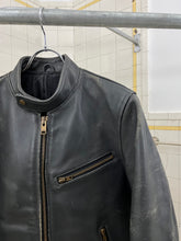 Load image into Gallery viewer, 2000 Comme des Garcons Homme Distressed Cropped Leather Jacket - Size S