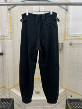 Load image into Gallery viewer, 1980s Katharine Hamnett Faded Black Cotton Joggers with Adjustable Cuffs - Size M