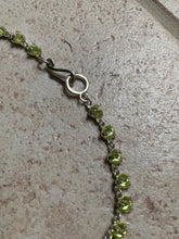 Load image into Gallery viewer, ss2021 Per Gotesson .925 Silver Plated Necklace with Green Crystals and Key - Size OS
