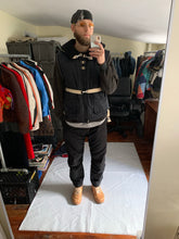 Load image into Gallery viewer, 1990s Armani Navy Pillow Neck Bondage Jacket with Removable Sleeves - Size L