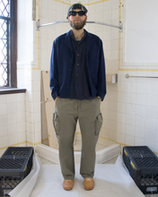 Load image into Gallery viewer, ss1993 Yohji Yamamoto Navy Gabardine Cropped Suit Jacket - Size M
