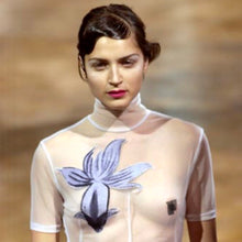 Load image into Gallery viewer, ss2003 Yohji Yamamoto Sheer Koi Fish Shirt - Size M