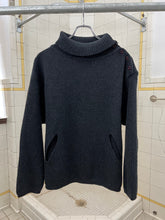 Load image into Gallery viewer, 1980s Marithe Francois Girbaud Wide Side Button High Neck Sweater with Cutout Pockets - Size S