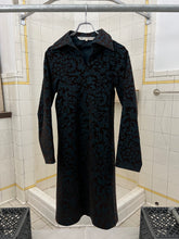 Load image into Gallery viewer, aw1996 Comme des Garcons Felt Floral Pinstripe Dress - Size S