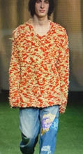Load image into Gallery viewer, aw2002 Yohji Yamamoto Hand Painted Floral Denim - Size XL