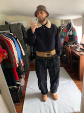 Load image into Gallery viewer, 1990s Armani Quilted B-3 Jacket with Sherpa Lined Collar and Extended Hem - Size XL