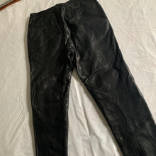 Load image into Gallery viewer, aw1996 Issey Miyake Black Sheep Leather Moto Biker Pants - Size L