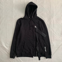 Load image into Gallery viewer, 2015 Kiko Kostadinov x Stussy Split Reconstructed Black Hoodie - Size XL