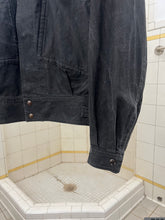 Load image into Gallery viewer, 1980s Armani Cropped Waxed Linen Military Blouson - Size S