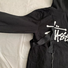 Load image into Gallery viewer, 2015 Kiko Kostadinov x Stussy Split Reconstructed Black Hoodie - Size XL