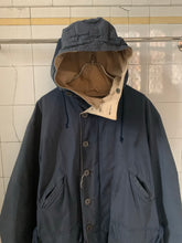 Load image into Gallery viewer, 1990s Armani Navy Hooded Military Parka - Size M