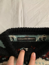 Load image into Gallery viewer, 1990s Katharine Hamnett Cropped Nordic Intarsia Sweater - Size M