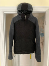 Load image into Gallery viewer, 2000s Vintage Grey and Black Mohair Ninja Hoodie - Size M