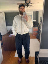 Load image into Gallery viewer, 1990s Armani Oversized White Nylon Bomber Jacket - Size OS