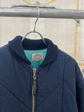 Load image into Gallery viewer, 1990s Armani Cropped Quilted Denim Bomber Jacket - Size L