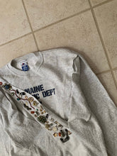 Load image into Gallery viewer, ss2021 Per Gotesson Slashed Vintage "Maine Athletic Dept." Crewneck with Vintage Jewelry - Size L/XL