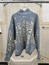 Load image into Gallery viewer, 1980s Marithe Francois Girbaud x Maillaparty Wide Intarsia Sweater with Button Collar Feature - Size L