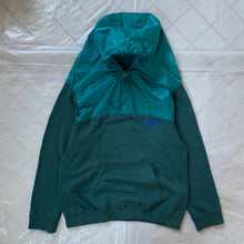 Load image into Gallery viewer, 2000s Final Home Teal Crewneck Sweater with Ripstop Monk Hood - Size M