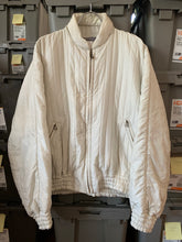 Load image into Gallery viewer, 1980s Issey Miyake White Quilted Nylon Bomber Jacket - Size S