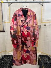 Load image into Gallery viewer, aw1997 Yohji Yamamoto Polyurethane Coated Abstract Print Trench Coat - Size OS