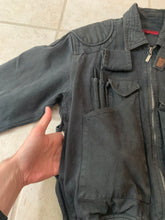 Load image into Gallery viewer, 1980s Katharine Hamnett Washed Blacked Cargo Bomber - Size M