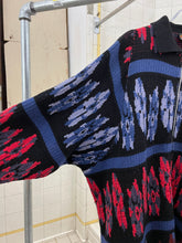 Load image into Gallery viewer, 1980s Marithe Francois Girbaud x Maillaparty Zippered Intarsia Sweater - Size L