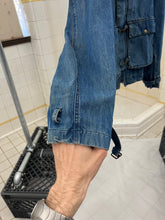 Load image into Gallery viewer, 1980s Marithe Francois Girbaud x Complemets Denim Cargo Jacket with Front Buckle Closures - Size M