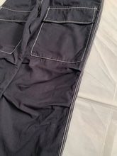 Load image into Gallery viewer, ss2007 Issey Miyake Faded Black Tactical Pants with Contrast Stitching - Size XL