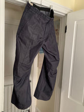 Load image into Gallery viewer, 1990s Armani Indigo Cotton Poly Blend Flare Trousers - Size M