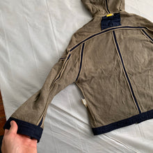 Load image into Gallery viewer, 2000s Mandarina Duck Panelled Cotton Zip Hoodie - Size L