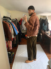Load image into Gallery viewer, aw1992 Issey Miyake Leather Pillow Neck Flight Jacket with Packable Hood - Size XL