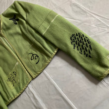 Load image into Gallery viewer, 1989 CDG Green Object Dyed and Hand Painted Bolero Jacket - Size S