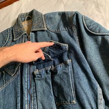 Load image into Gallery viewer, 1980s Katharine Hamnett Denim Cargo Bomber Jacket - Size L