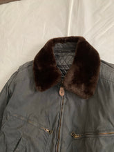 Load image into Gallery viewer, 1990s Armani Washed B-15 Bomber Jacket with Removable Fur Collar and Articulated Shoulder Gusset - Size XL