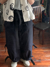 Load image into Gallery viewer, aw2015 Craig Green Black Oversized Bondage Parachute Pants - Size OS