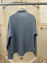Load image into Gallery viewer, 1980s Marithe Francois Girbaud x Closed Textured Chambray Shirt with Buttoned Mandarin Collar - Size M