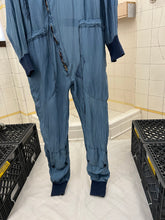 Load image into Gallery viewer, 1980s Katharine Hamnett Aqua Blue Silk Flight Suit - Size OS